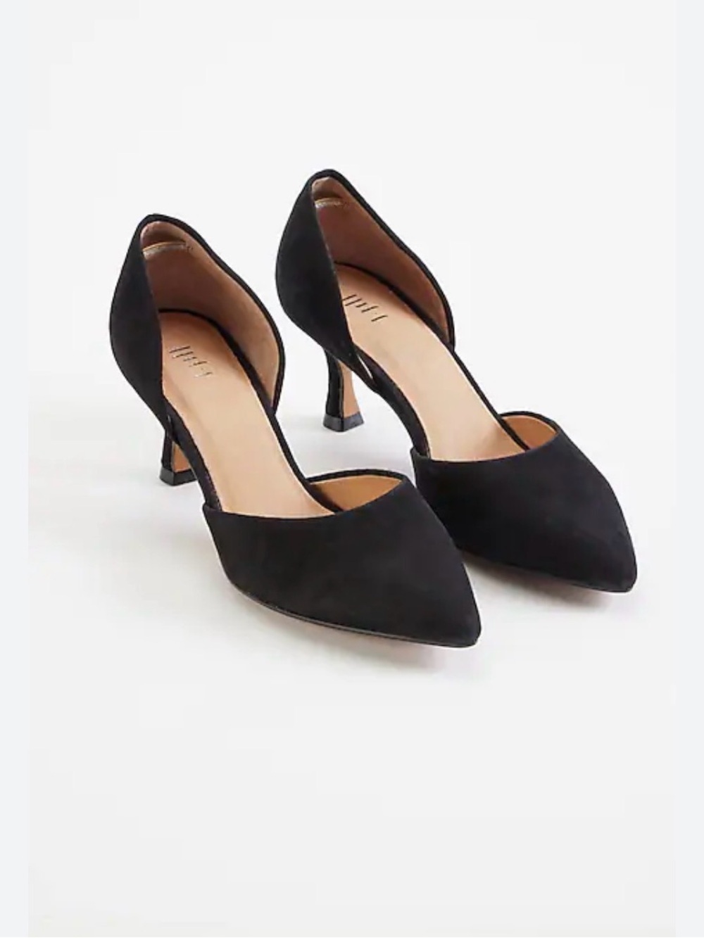 J. Jill Black D'Orsay Pointed Toe Pumps with Kitten Heel